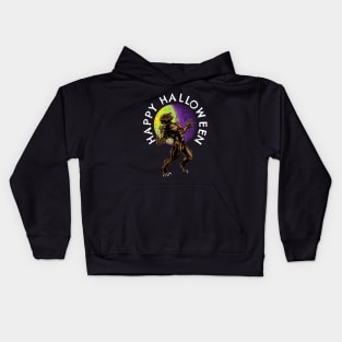 Happy Halloween Werewolf Full Moon Kids Hoodie